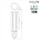 Hylite LED Omni Repl Lamp for 18WWW CFL, 10W, 750 Lumens, 5000K, G24, PK10 HL-OBA-10W-G24-50K - alternate 5